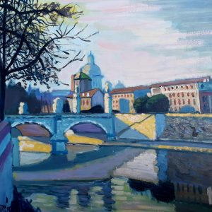Saint Angelo Bridge over the Tiber