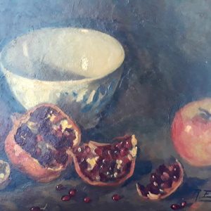 Still Life with Pomegranates and Apples