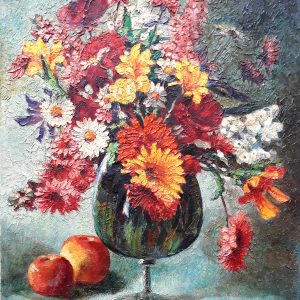 Floral Harmony in Glass