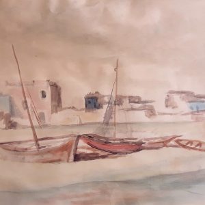 Barcos varados en la playa