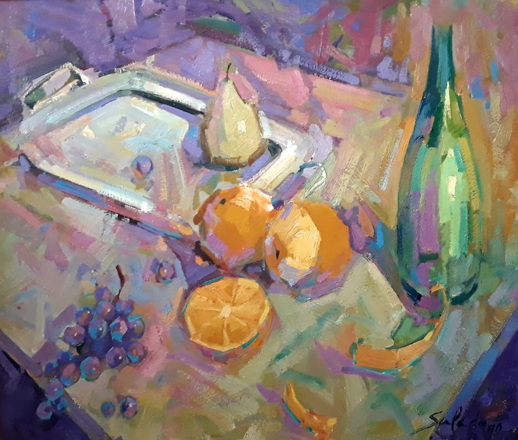 cesto com fruta