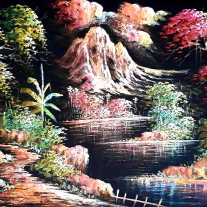 Cascata Mística à Noite